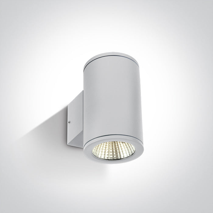 Бял COB LED 2x6W WW (топло бяло) IP54 230V
