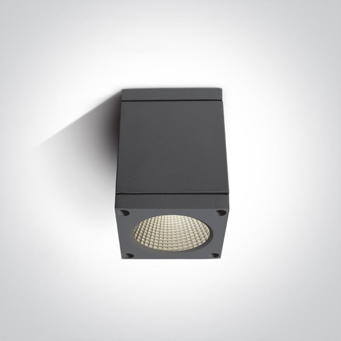 Антрацит COB LED 6W WW (топло бяло) IP54 100-240V