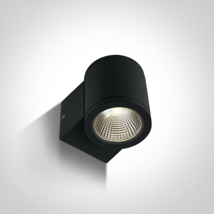 Черен COB 6W WW (топло бяло) IP54 100-240V