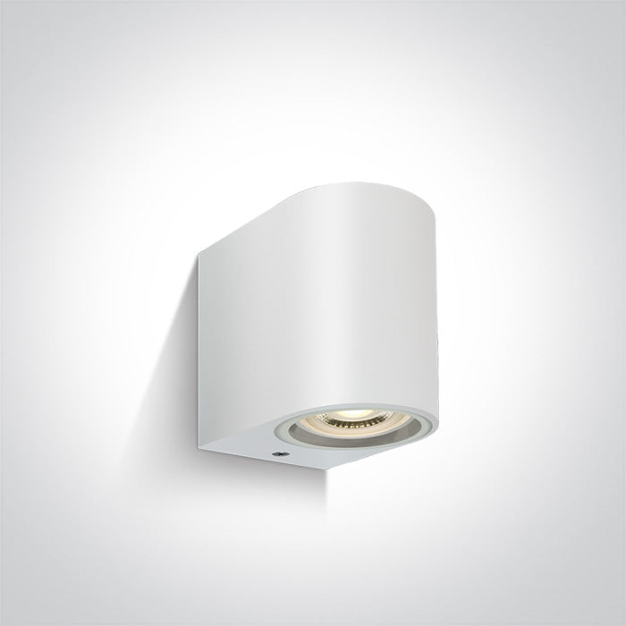 Бял Стенно осветително тяло (аплик) GU10 6W IP65