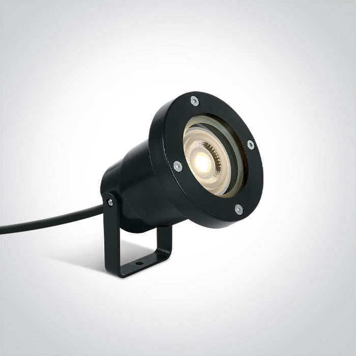 Черен Спот GU10 6W IP65 100-240V