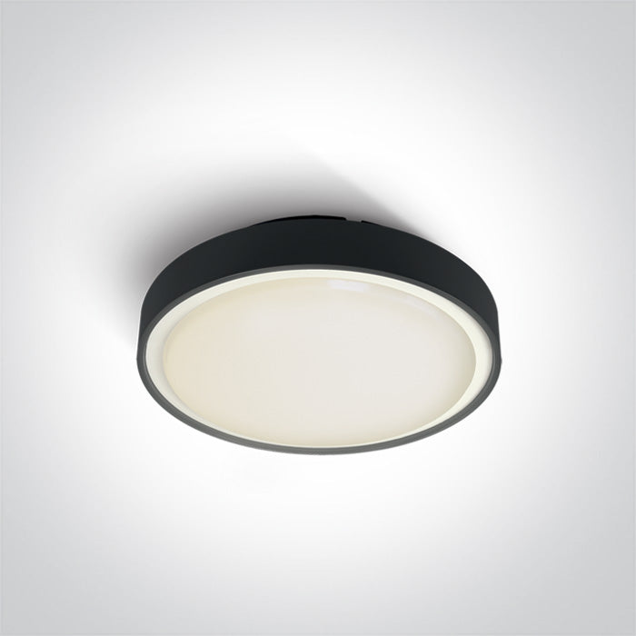 Черен IP65 1xE27 12W