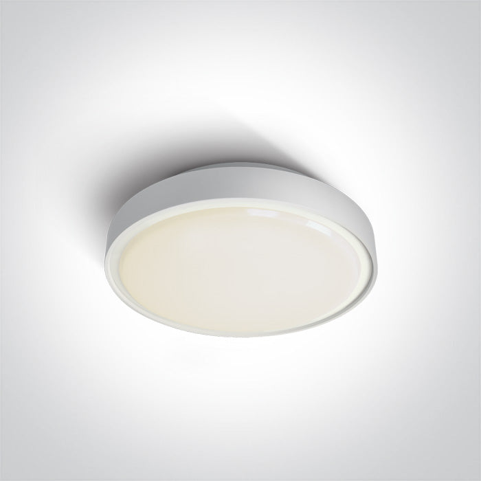 Бял LED Плафон 16W WW (топло бяло) IP65 230v