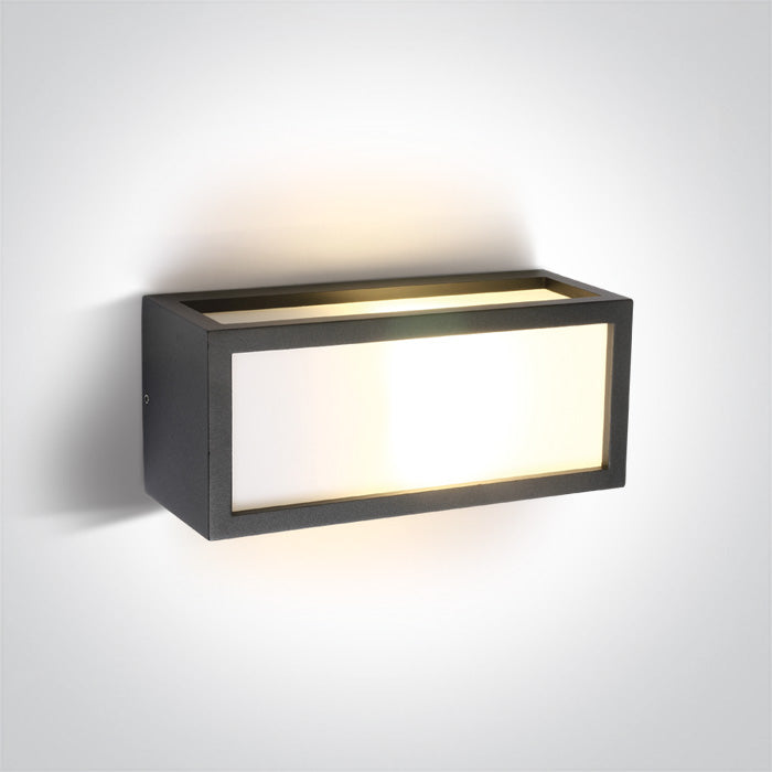 Антрацит E27 12W Стенно осветително тяло (аплик) IP54