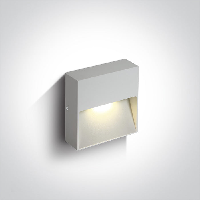 Бял Стенно осветително тяло (аплик) 4W WW (топло бяло) IP54 100-240V