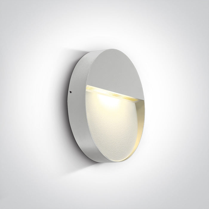 Бял LED Стенно осветително тяло (аплик) 9W WW (топло бяло) IP54 230V