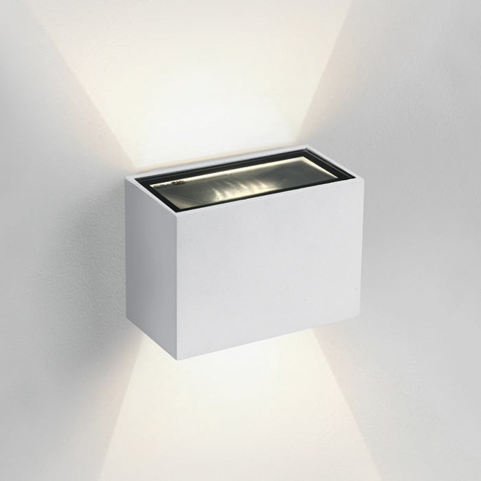 Бял Стенно осветително тяло (аплик) 2x3W WW (топло бяло) IP54 230V