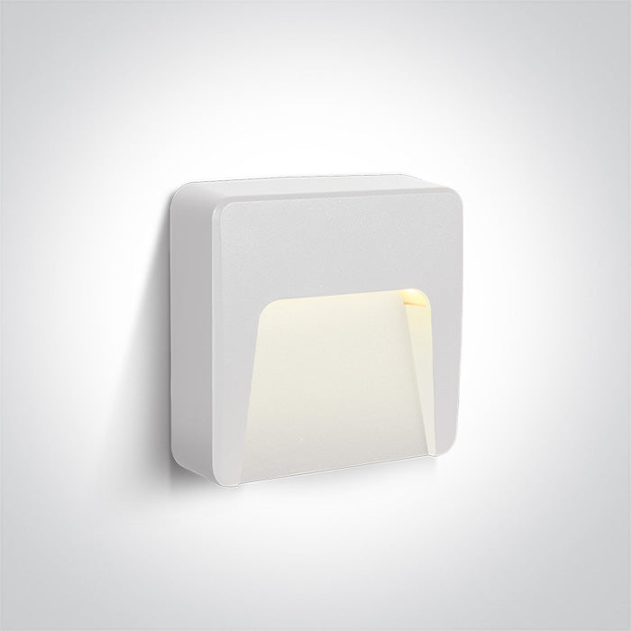 Бял Стенно осветително тяло (аплик) 1,5W CCT (регулируем цвят на светлината) Dark-Light (задълбочен оптичен конус) IP65 230V