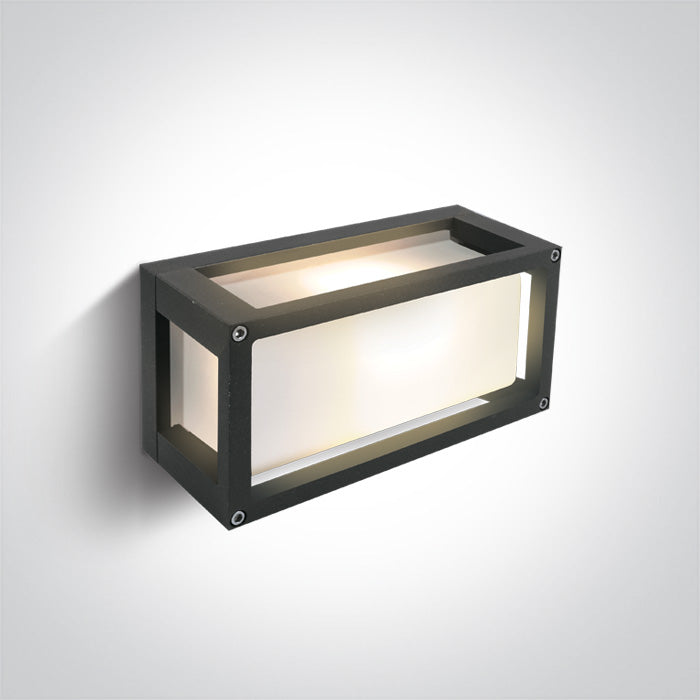 Антрацит E27 12W Стенно осветително тяло (аплик) IP54