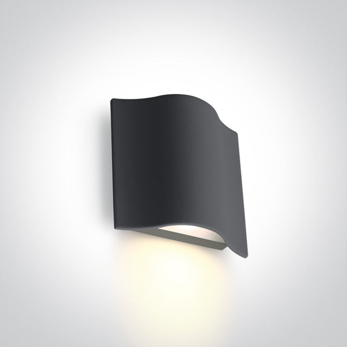 Антрацит WALL 6W WW (топло бяло) IP54 230V