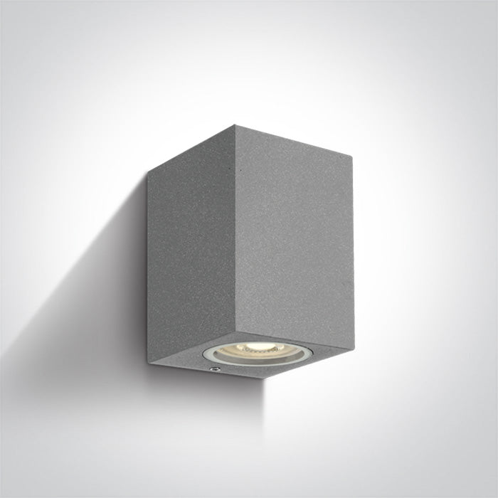 Сив Стенно осветително тяло (аплик) GU10 10W IP65