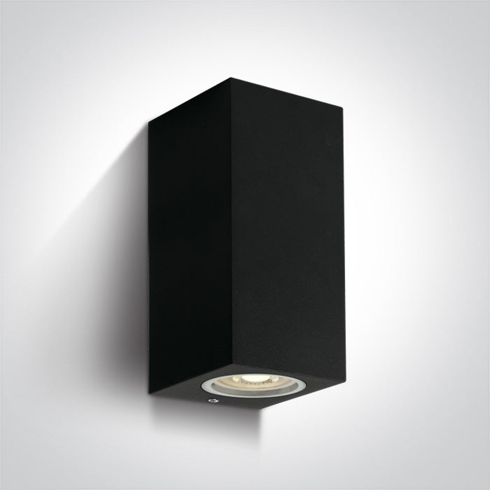 Черен Стенно осветително тяло (аплик) GU10 2x10W IP65