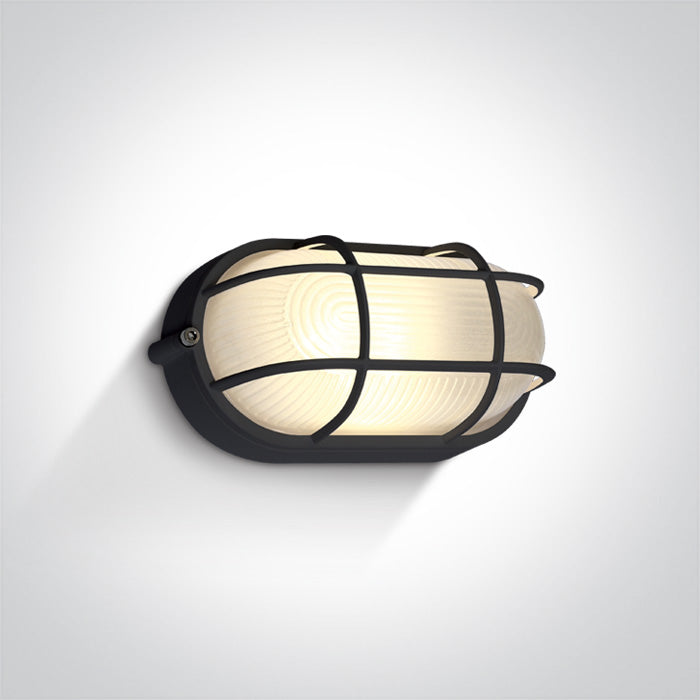 Черен Стенно осветително тяло (аплик) 10W WW (топло бяло) IP54 230V