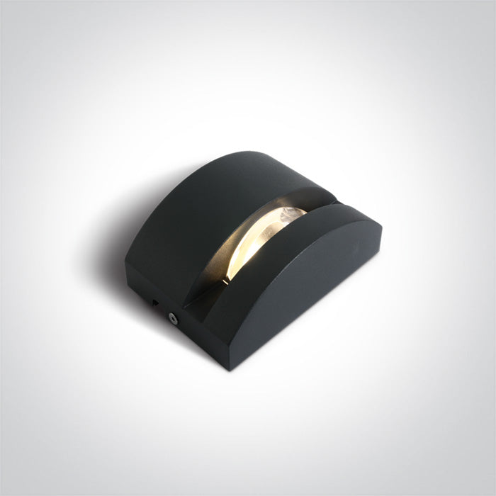Антрацит LED 6W WW (топло бяло) IP65 100-240V
