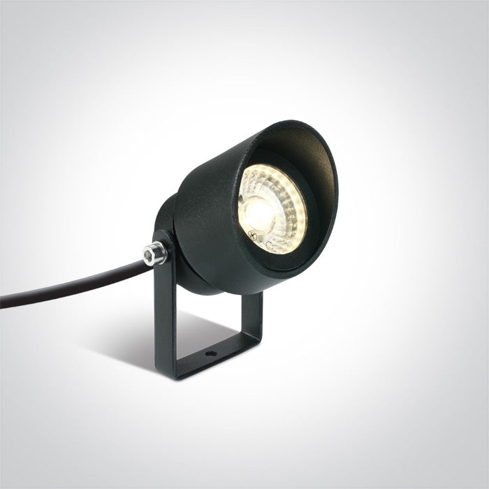Антрацит COB 5W WW (топло бяло) IP65 SPIKE 100-240V