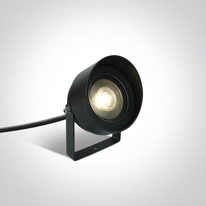 Антрацит COB LED 14W WW (топло бяло) IP65 с SPIKE 230V