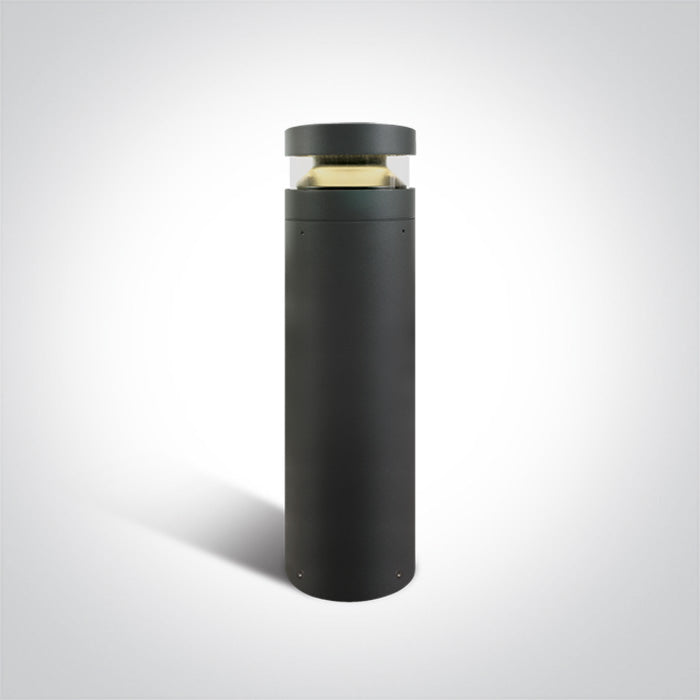 Антрацит Градинска колонка (болард) 60 см 20W WW (топло бяло) IP65 230V