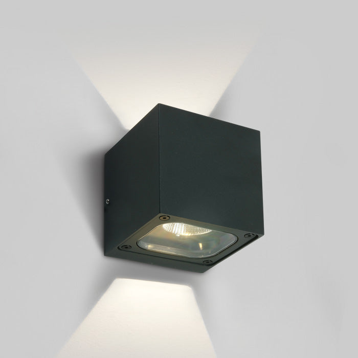 Антрацит WALL 2x6W WW (топло бяло) IP65 230V