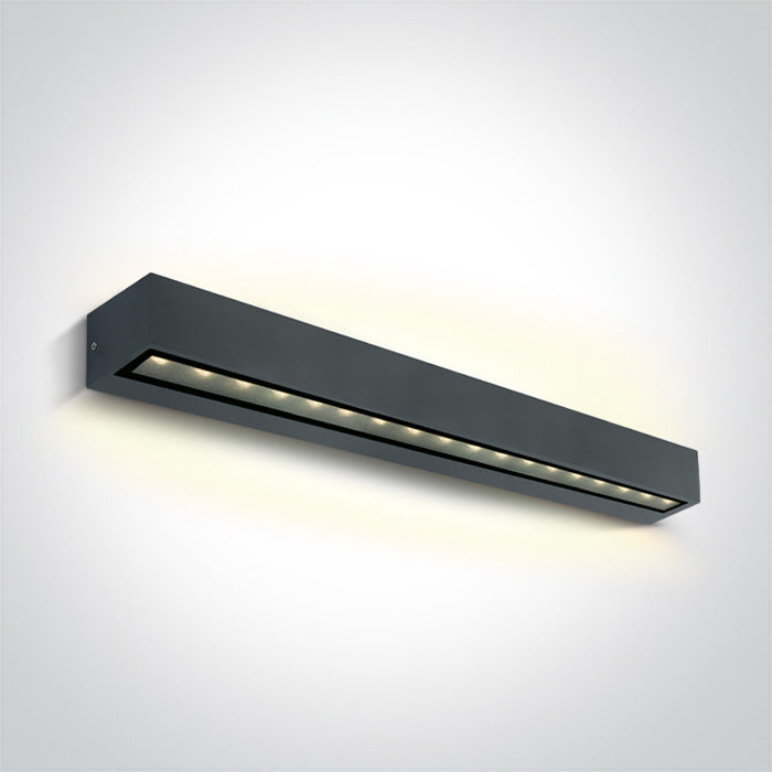 Антрацит 2x13W WW (топло бяло) IP65 230V