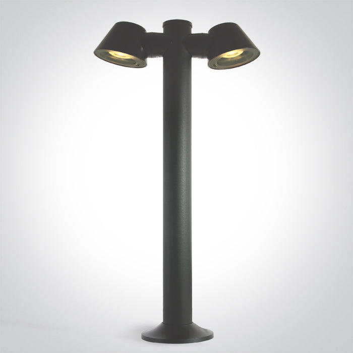 Антрацит POST GU10 2x6W IP65 100-240V