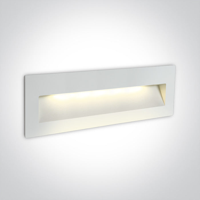 Бял WALL Вградено 7W WW (топло бяло) IP65 Dark-Light (задълбочен оптичен конус) 100-240V