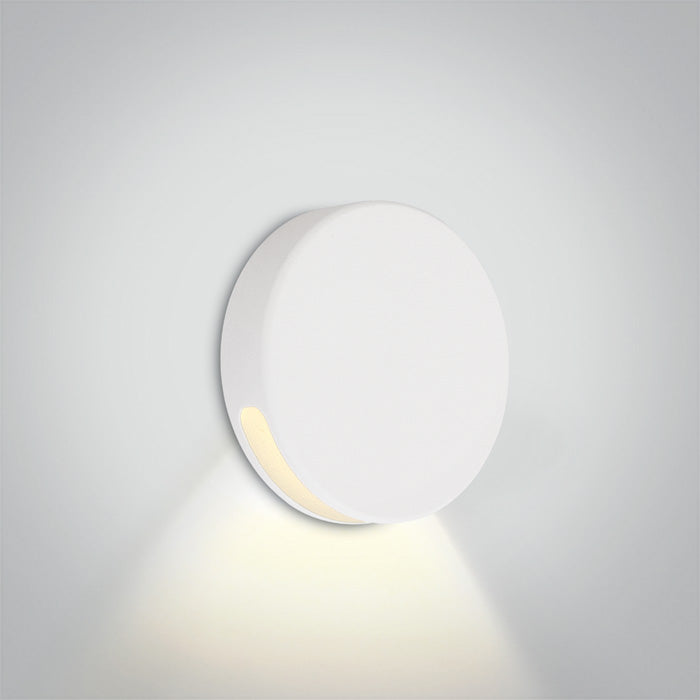 Бял WALL Вградено COB 2W WW (топло бяло) 700mA IP65 Dark-Light (задълбочен оптичен конус)