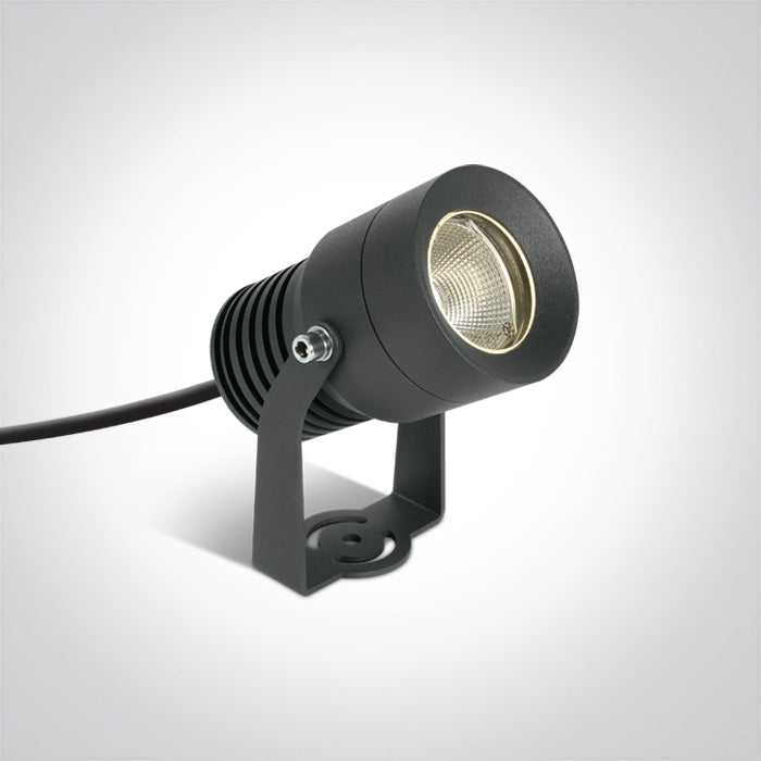 Антрацит 10W WW (топло бяло) 50d IP65 SPIKE 230V