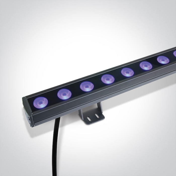 Сив 24x1,5W RGB 30° LENS IP66 24V С димиране
