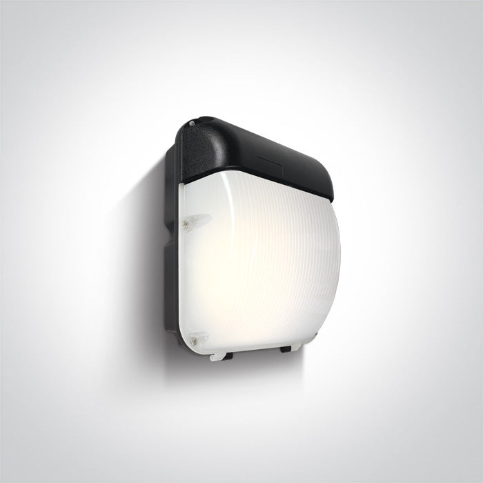 LED Стенно осветително тяло (аплик) 50W CW (студено бяло) IP65 230V Черен