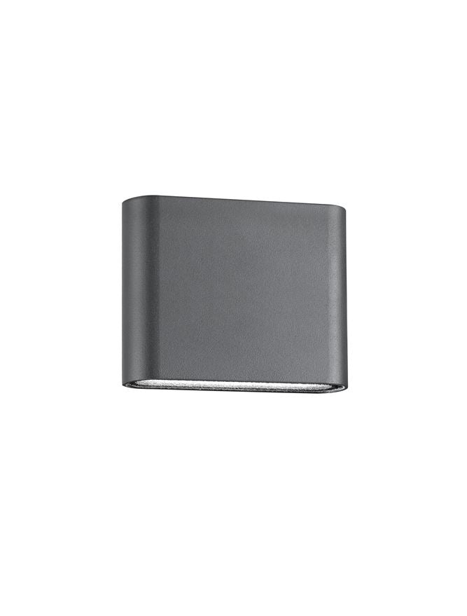 Външен аплик SOHO 2x3W LED Тъмен антрацит алуминий и стъкло IP54 3000K