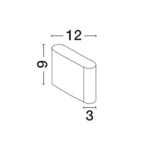 Външен аплик SOHO 2x3W LED Пясъчно бял алуминий и стъкло IP54 3000K