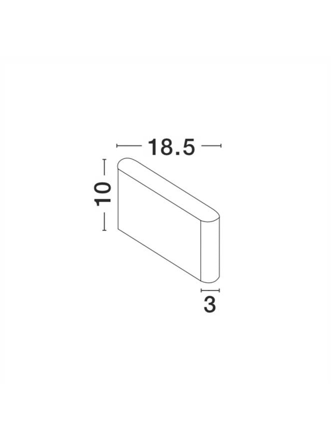 Външен аплик SOHO 2x5W LED Пясъчно бял алуминий и стъкло IP54 3000K