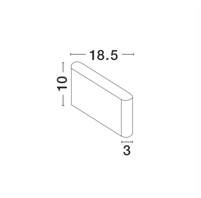 Външен аплик SOHO 2x5W LED Пясъчно бял алуминий и стъкло IP54 3000K