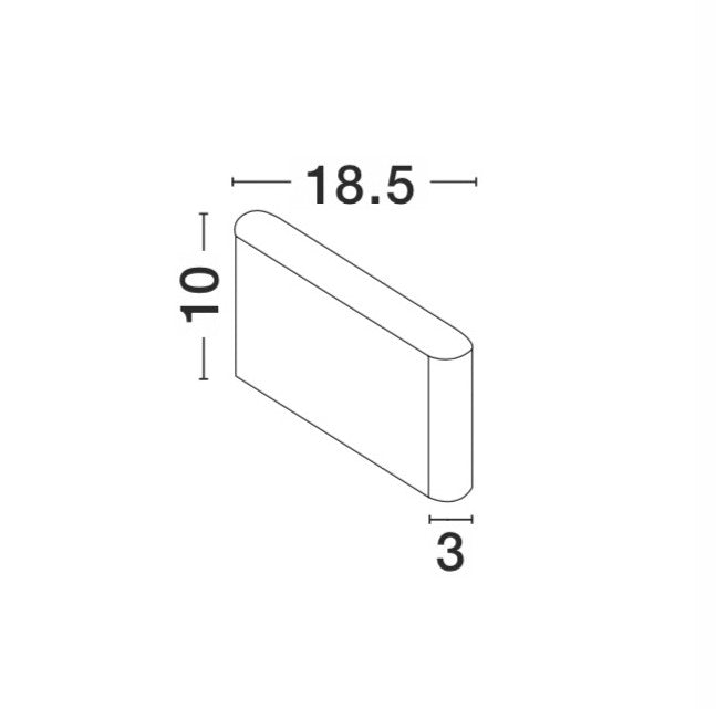Външен аплик SOHO 2x5W LED Тъмен антрацит алуминий и стъкло IP54 3000K