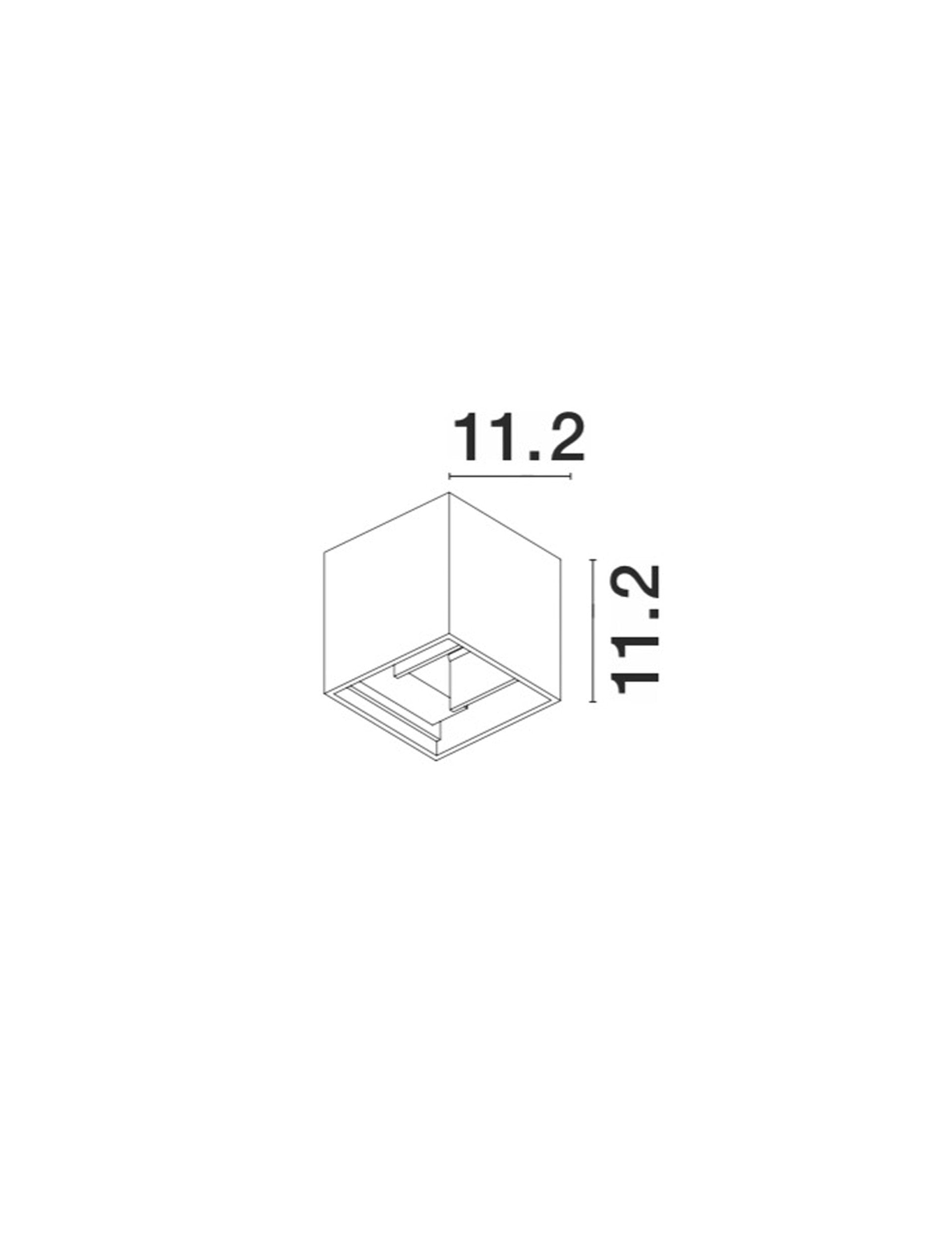 Външен аплик COMO 2x3W Пясъчно бял алуминий