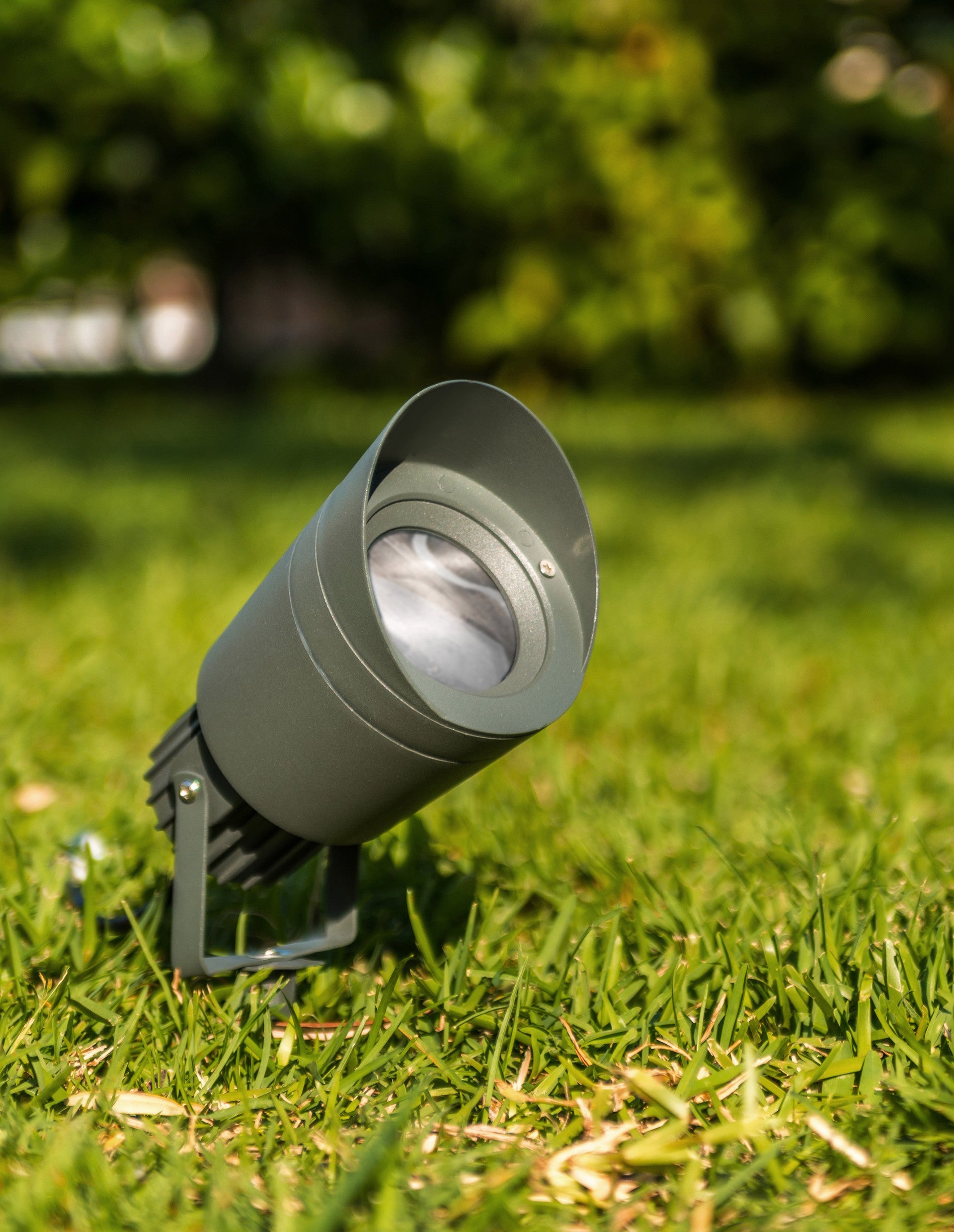 Външен аплик INSIDE LED GU10 10W Тъмен сив алуминий и стъкло IP54