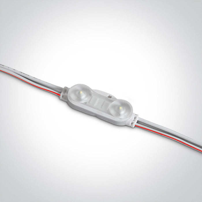 LED IP65 MODULE 2x0,5w 12vDC 6000K CHAIN 50pcs 10 м