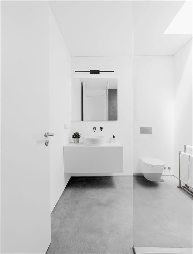 Висящо осветително тяло (пендел) FLAT 18W LED Матово черен алуминий и акрил IP44