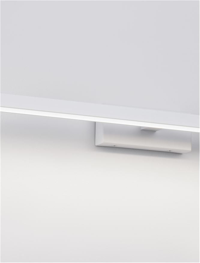Висящо осветително тяло (пендел) FLAT 18W LED Матово бял алуминий и акрил IP44