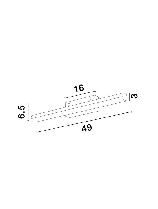 Висящо осветително тяло (пендел) WILLOW 12W LED Матово бял алуминий и акрил IP44