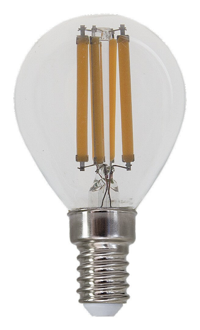 Филаментна LED крушка, E14 G45, 6W, 850lm, 3000K