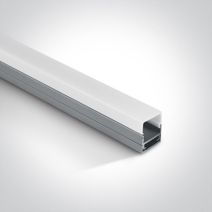 Профил 2 м + PMMA Опалов square diffuser