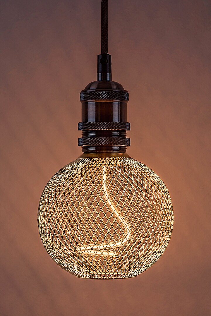 Филаментна LED крушка, E27 G125,5W,270lm,1800K, златисто