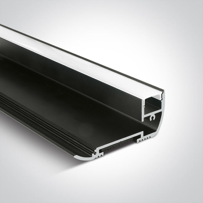 Черен ALUMINIUM LED Профил за STEPS 2 м