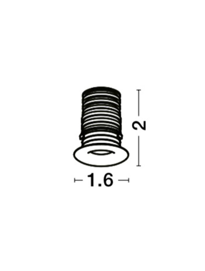 Техническо осветление TINY 1W Бял IP44 Cree LED D1.6x2.1см 3000K