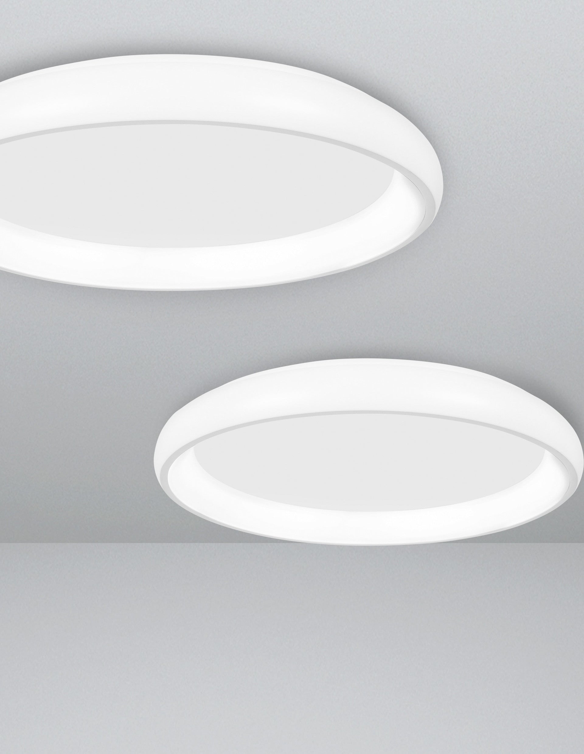 Висяща лампа ALBI 32W бял алуминий и акрил LED