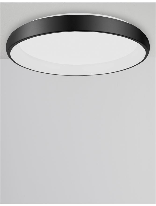 Висящо осветително тяло (пендел) ALBI 50W Пясъчно черен алуминий и акрил LED Триак димируем