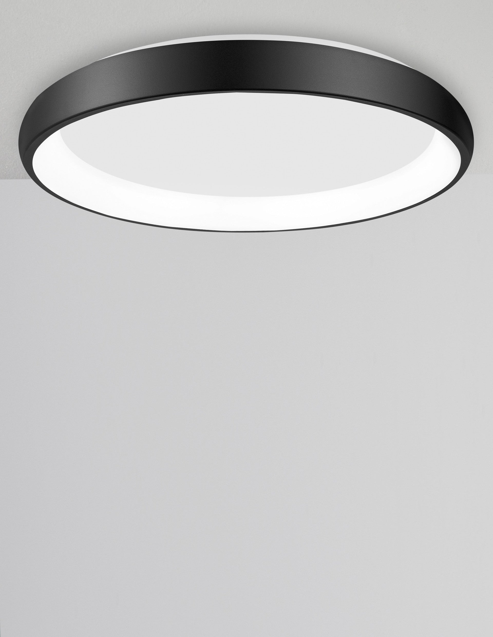 Висящо осветително тяло (пендел) ALBI 50W Пясъчно черен алуминий и акрил LED Триак димируем