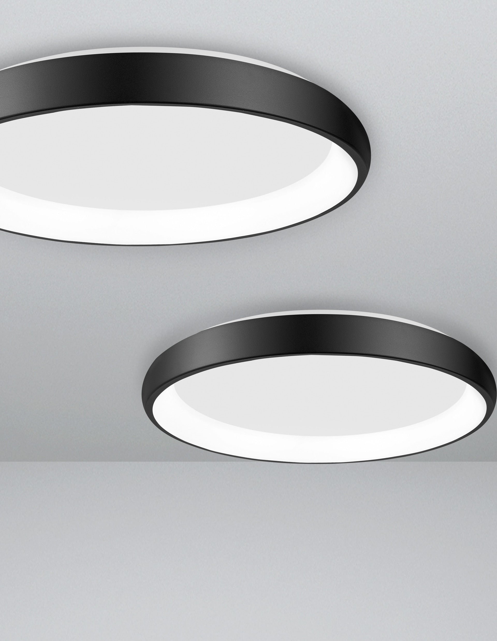 Висящо осветително тяло (пендел) ALBI 50W Пясъчно черен алуминий и акрил LED Триак димируем