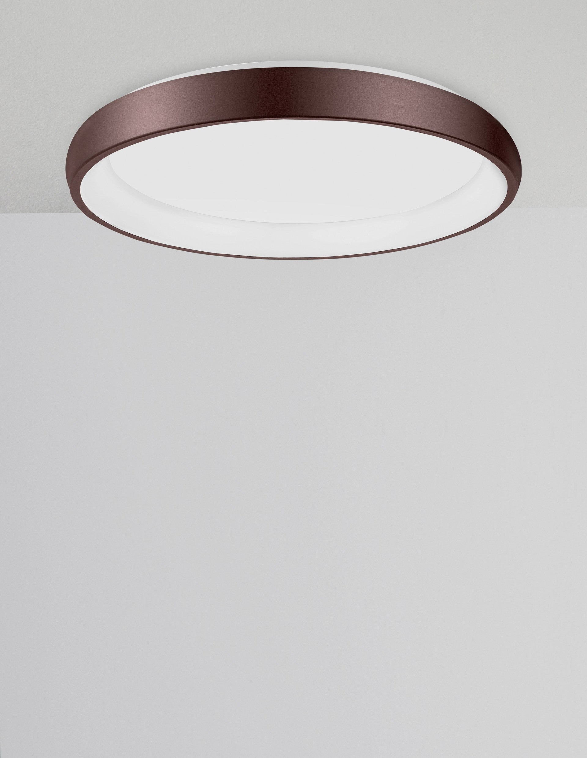 Висящо осветително тяло (пендел) ALBI 50W Кафяв алуминий и акрил LED Триак димируем
